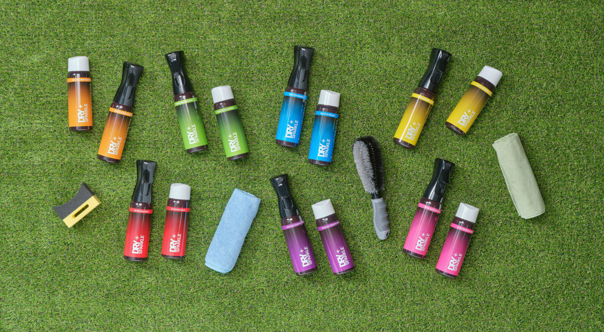  collection of waterless cleaners drysparkle