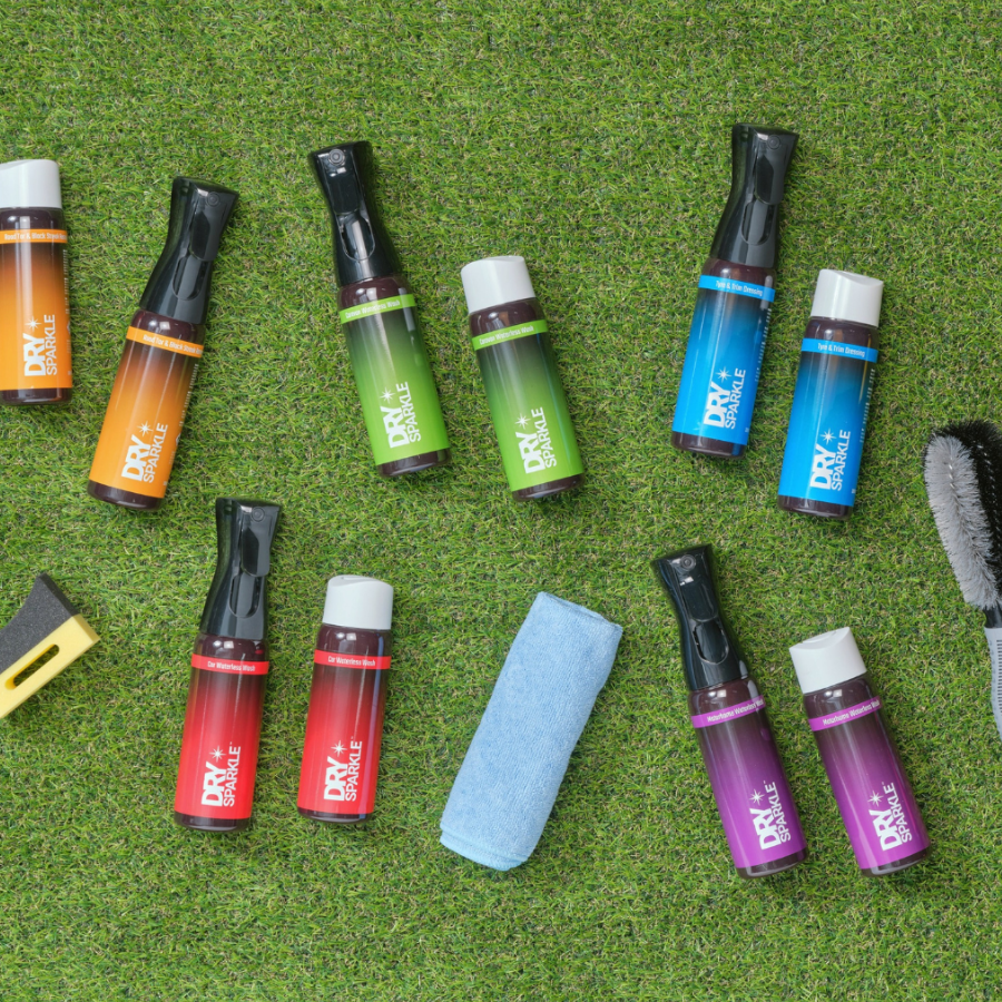  collection of waterless cleaners drysparkle